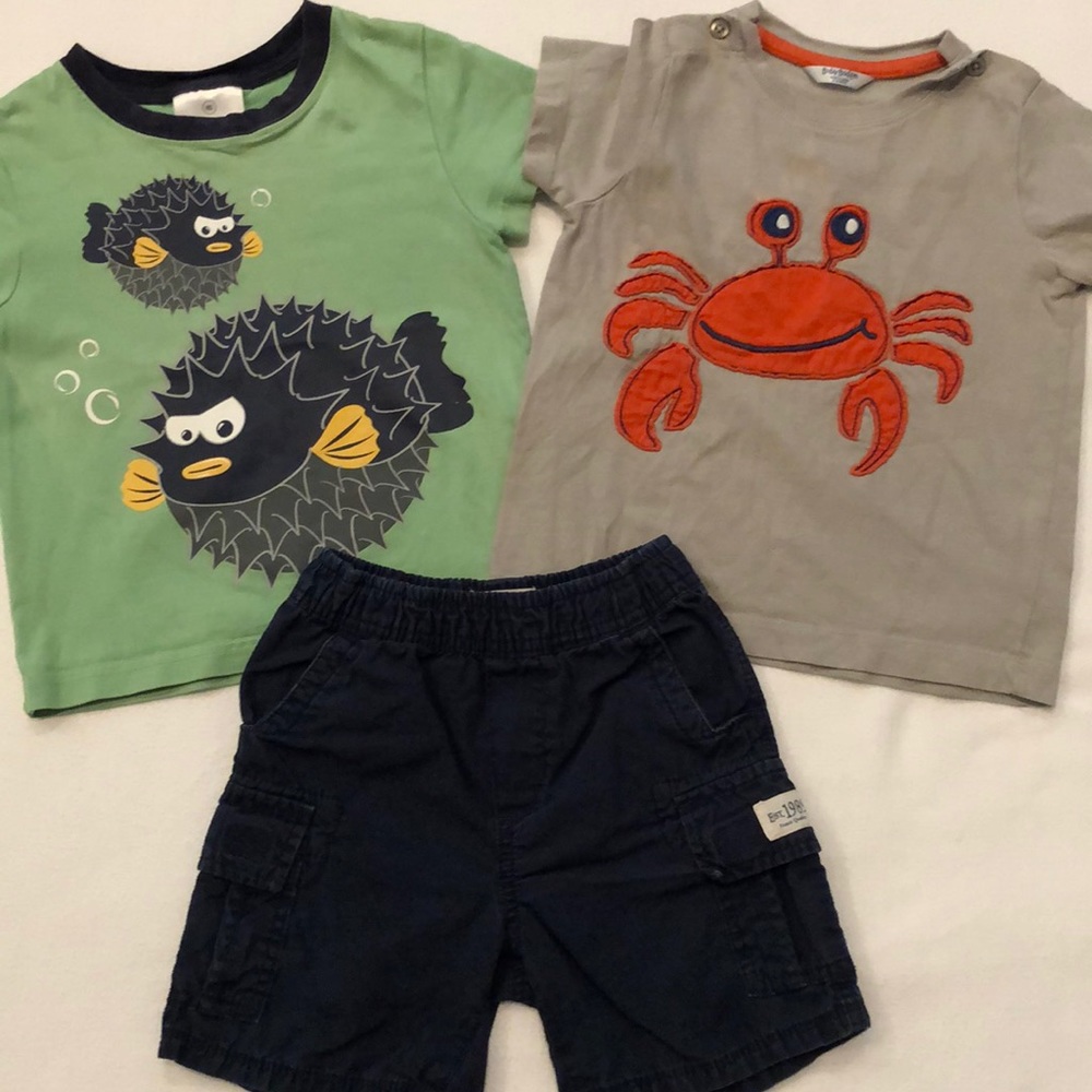 PLAY- Boden/Hanna shirts, children’s place shorts